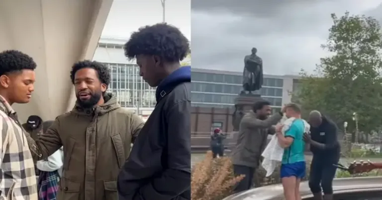 Foto de evangelistas predicando en Berlín.