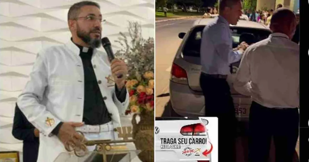 pastor criticado por bendecir autos en su iglesia y dar calcomanias ungida para carros