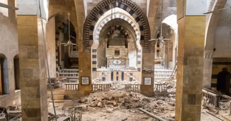 Iglesia destruida en Siria