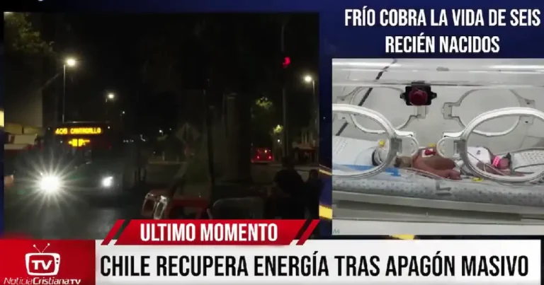 chile tuvo apagón masivo y logró recuperar su energía