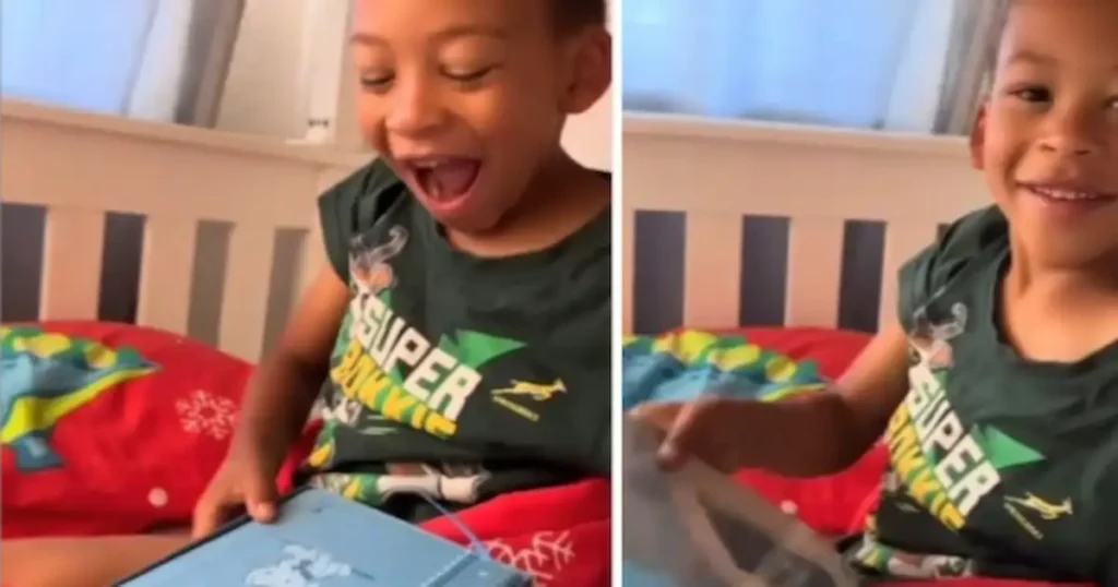 Niño de 7 años se emociona al recibir una Biblia de regalo