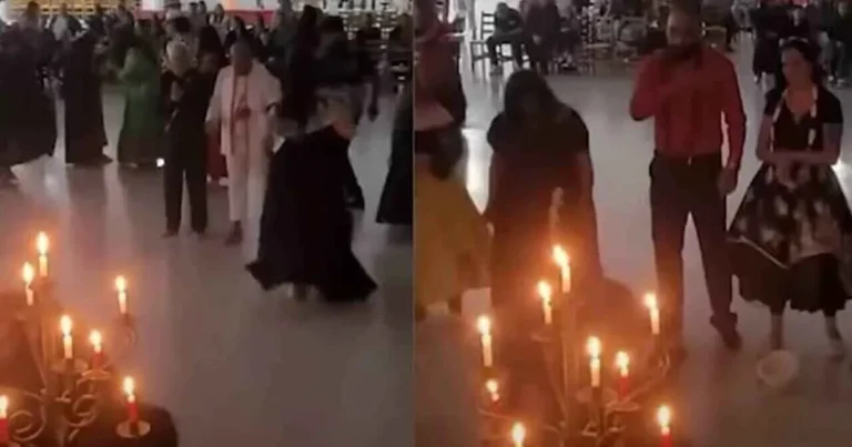 este ritual pagano en la iglesia