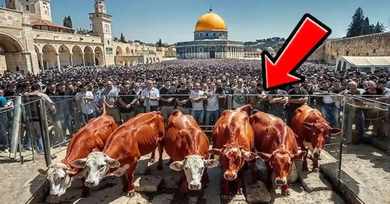 vacas rojas son importantes para reanudar los sacrificios en el futuro tercer templo que aun esperar construir Israel