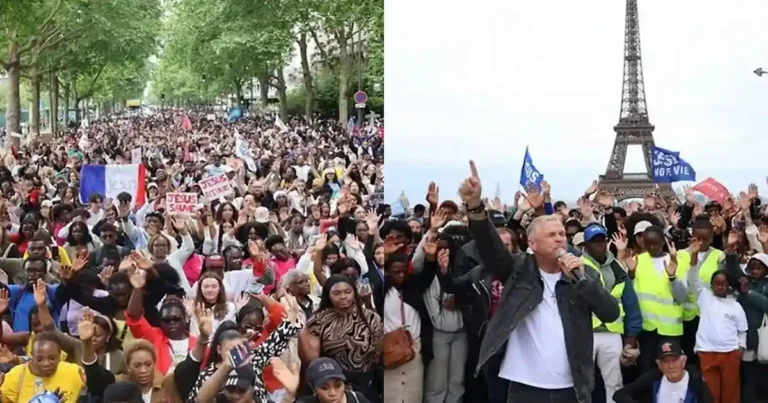 La marcha para jesus en paris reunió a unas 40 mil personas