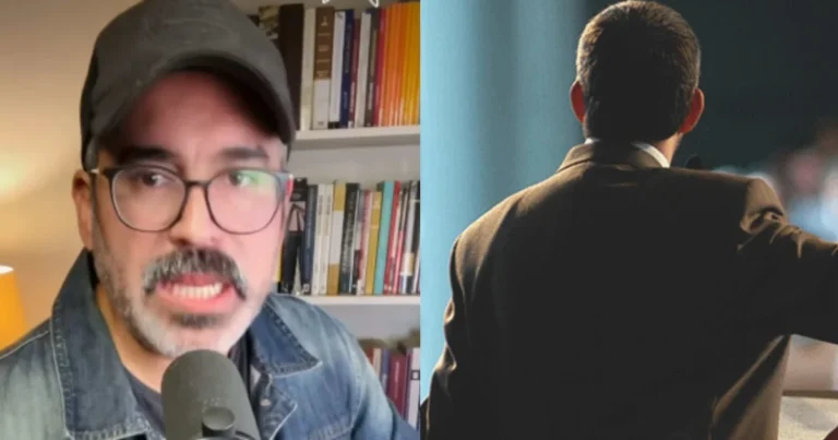 Foto de Juan Camilo Tovar y una imagen referencial de un profeta