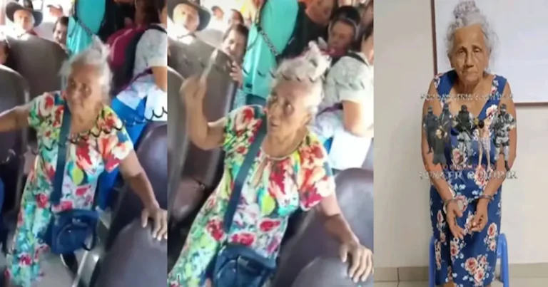 Autoridades policiales reportaron la captura de una mujer de la tercera edad que intentó agredir con un cuchillo a un