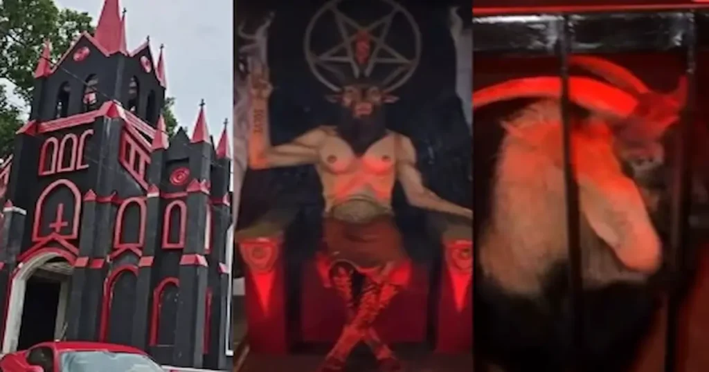 La recientemente inaugurada Primera Iglesia Luciferina de Brasil celebró su primera ceremonia de boda a finales de marzo...