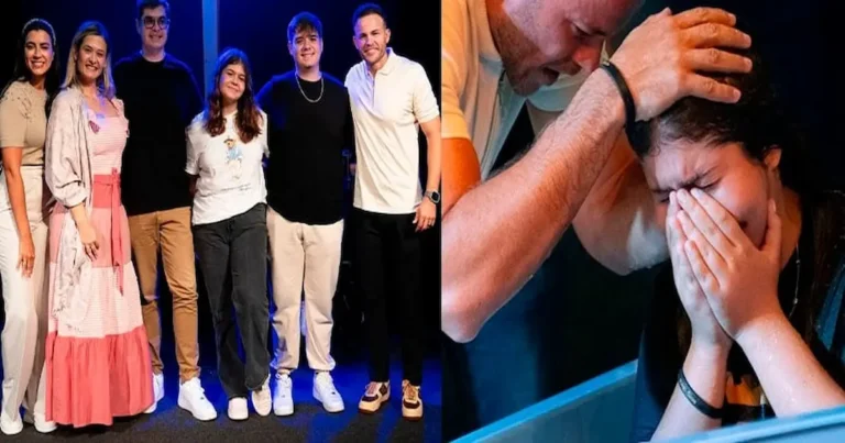 El testimonio tomó un giro aún más poderoso cuando el padre, João, y su hijo João Junior, se acercaron al pastor la noche anterior, también decididos a ser bautizados. Así, toda la familia