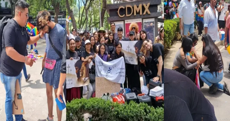 Mientras miles de personas marchaban este sábado por las calles de la capital mexicana con banderas de colores celebrando el Día del Orgullo