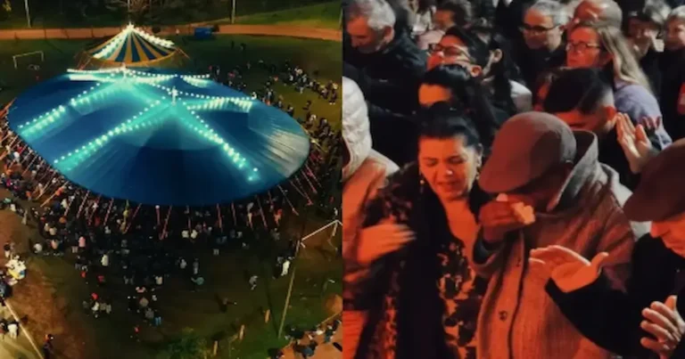 quien destacó cómo transeúntes terminaron entrando espontáneamente a las iglesias y entregando sus vidas a Jesús.