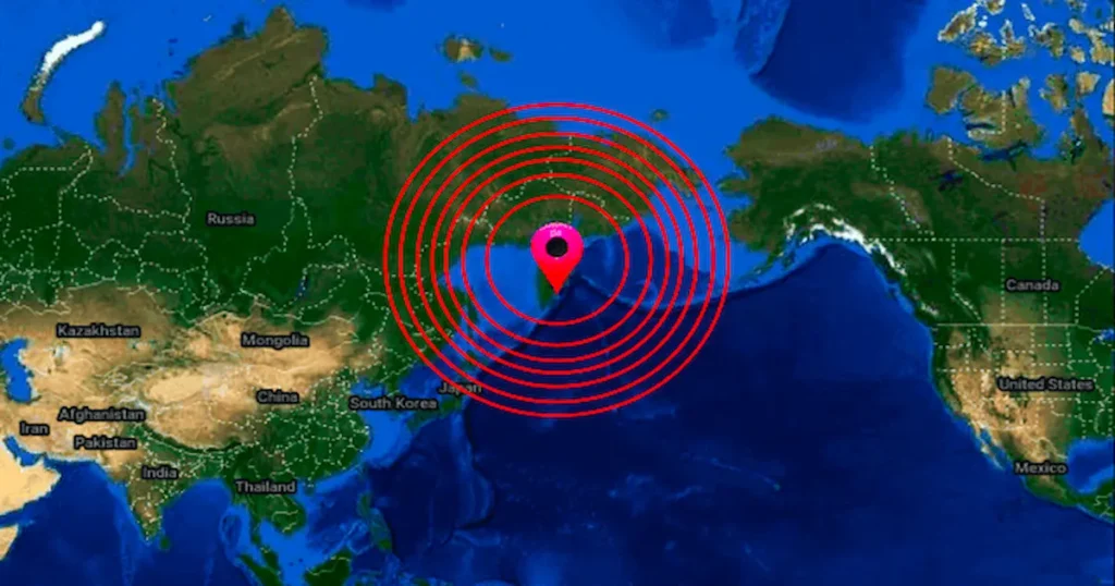 Un fuerte terremoto de magnitud 8,8 sacudió este miércoles las costas del sur de la península rusa de Kamchatka,