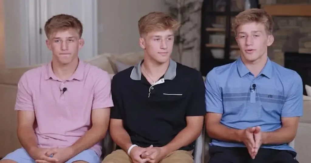 Hace aproximadamente un año, Gage, Till y Kaden Helms, trillizos idénticos de Carolina