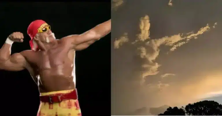 supuesta imagen de hulk hogan en las nubes el día de su funeral