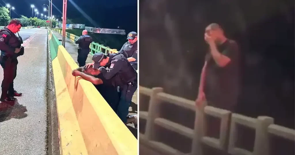 Policías impiden suicidio al orar por hombre desesperado