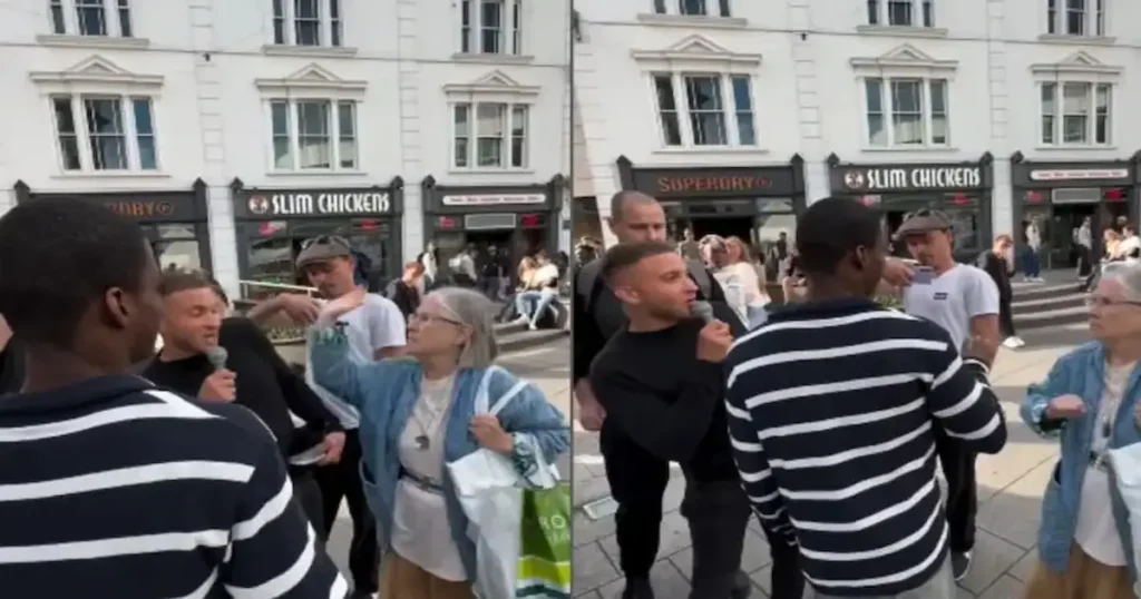 Foto do evangelista sendo esbofeteado