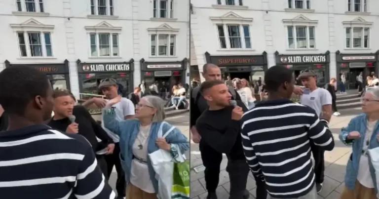 Foto do evangelista sendo esbofeteado