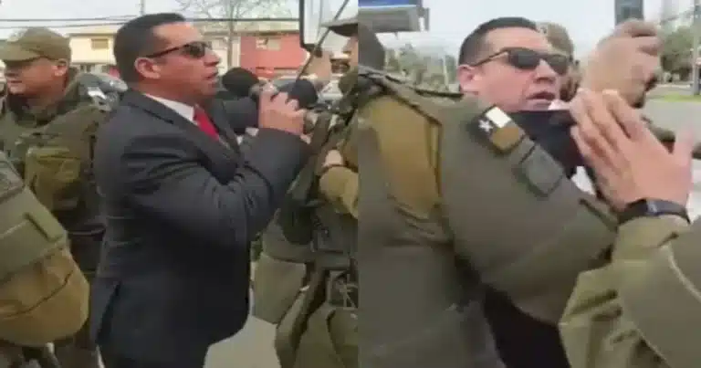 Foto del momento de la detención del pastor Soto