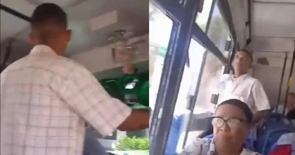 Falso pastor desata caos en autobús y se lanza por ventana