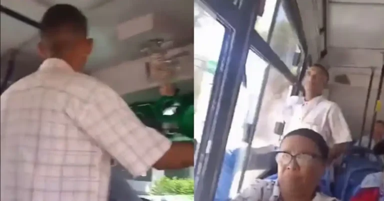 Falso pastor desata caos en autobús y se lanza por ventana