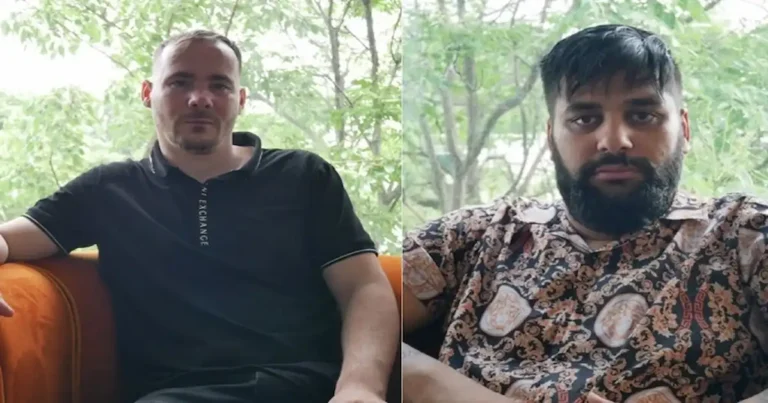 Mihai-Constantin Petcu, de 40 años (izq.) y Marian Barbu, de 33 (der.), afirman haber sido víctimas de trata sexual en Rumania por parte de un ex pastor de Harvest | Tribunal de Distrito de los Estados Unidos, Distrito Central de California