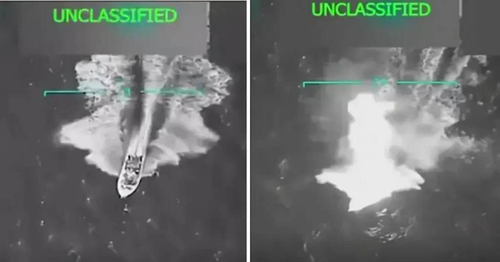 Trump EEUU destruyó barco con drogas de Venezuela