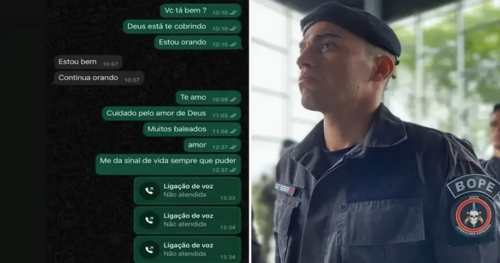 Foto do sargento do BOPE Heber Carvalho da Fonseca
