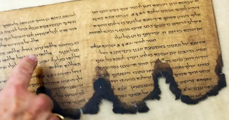 muestra de los Rollos del Mar Muerto