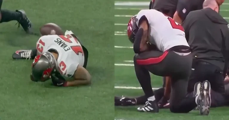 Jugador de la NFL se arrodilla y ora por su compañero lesionado