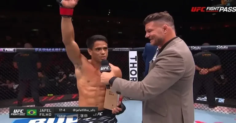 El luchador cristiano Jafel Filho se convirtió en noticia no solo por su contundente victoria en el octágono, sino también por su firme