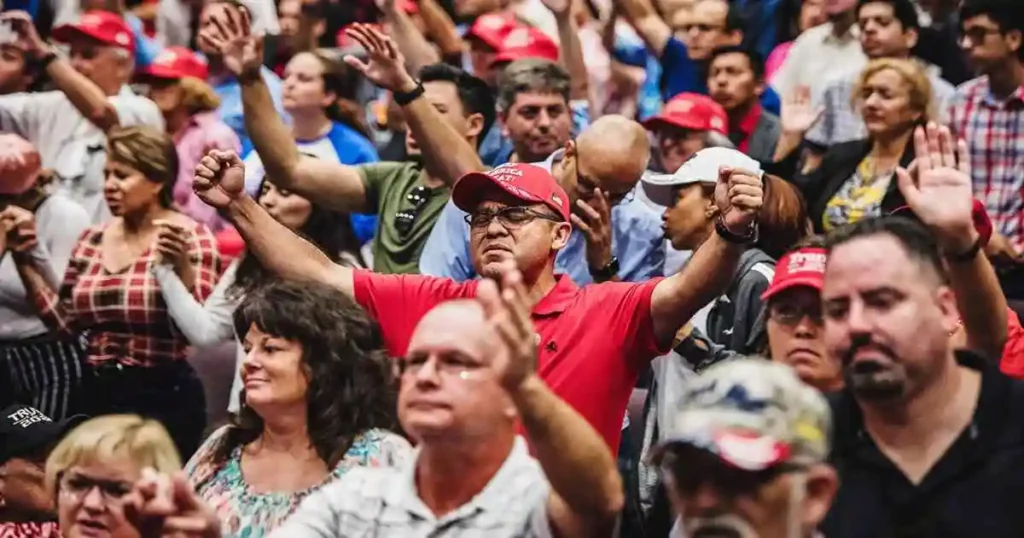 Foto de cristãos orando