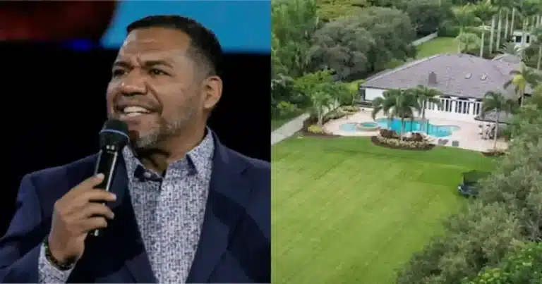 Foto del pastor Ruddy Gracia y de su mansión