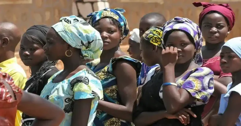 Foto de niñas cristianas de Nigeria