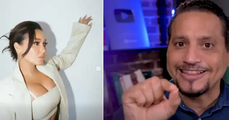 Foto de Adrienne Bailon y de Esaú Mejía