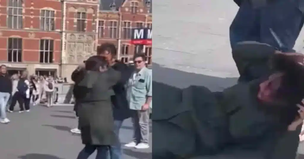 Foto de musulmán arrastrando a la predicadora