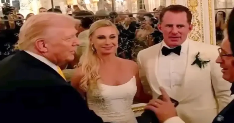Donald Trump irrumpe en boda y dice a invitado que me vas a llevar al cielo
