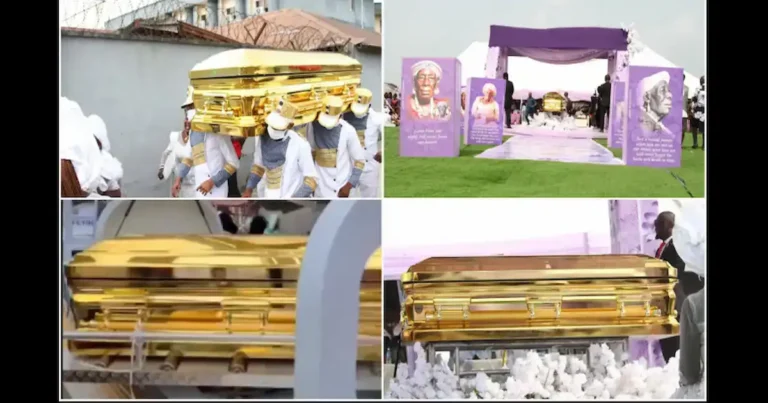 Ataúd de oro de la madre del falso profeta nigeriano
