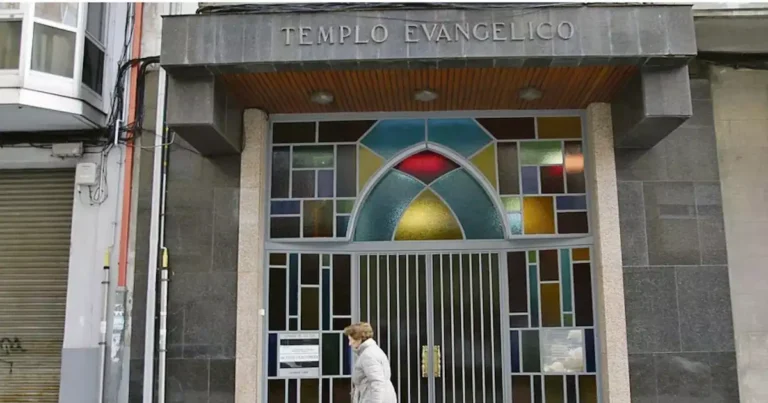 Foto de un templo evangélico en España