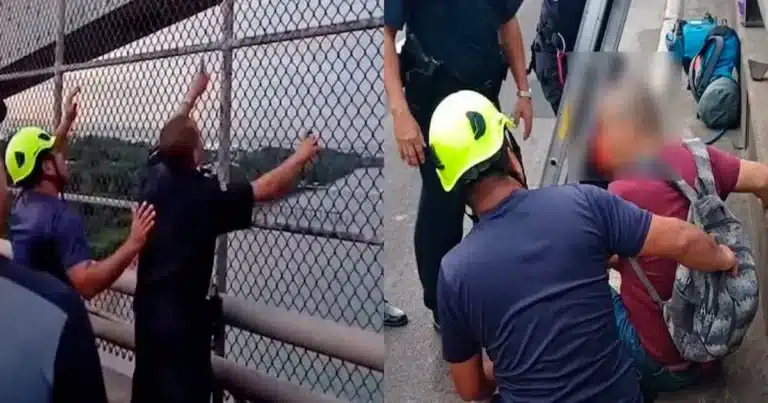 Un emotivo acto de fe y humanidad conmocionó a Panamá luego de que un policía evitara que un hombre se lanzara desde el Puente de las Américas al