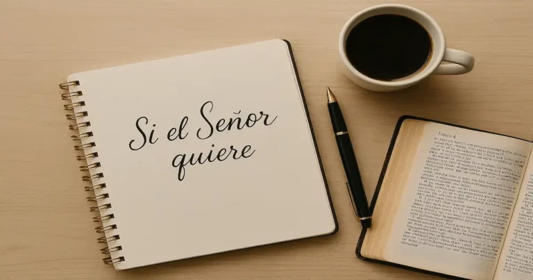 Si el Señor quiere planificando un año bajo la voluntad de Dios