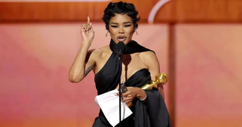 Teyana Taylor da gloria a Cristo en los Golden Globes y conmueve con un discurso de fe En una gala marcada por discursos sobre el éxito personal, la energía y el “universo”, la actriz y cantante Teyana Taylor sorprendió al iniciar su