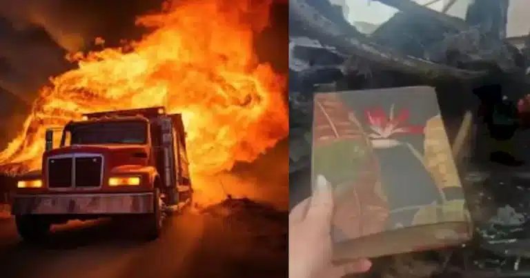 Una camionera de Palmas, Tocantins, vive hoy un momento de incertidumbre, pero también de esperanza, luego de que su vehículo fuera consumid