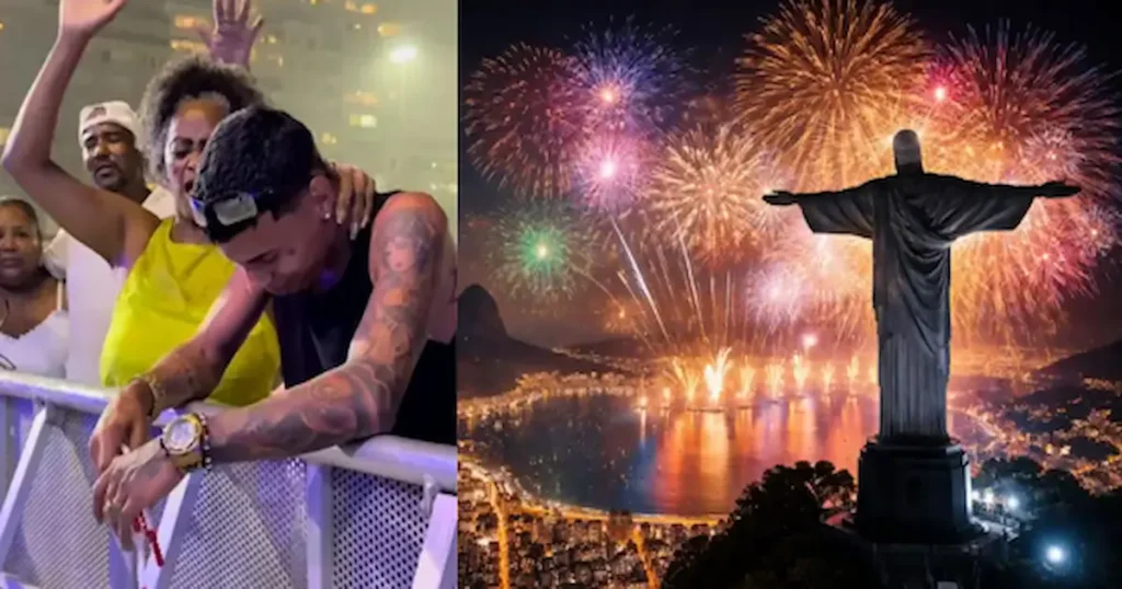 Durante la víspera de Año Nuevo, la playa de Copacabana, en Río de Janeiro, fue escenario de un multitudinario concierto gospel