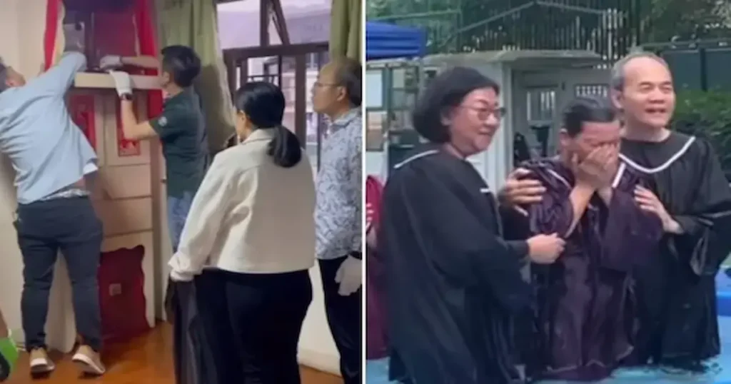 Después de años de devoción a una deidad budista, una mujer identificada como Anna decidió abandonar sus antiguos altares religiosos