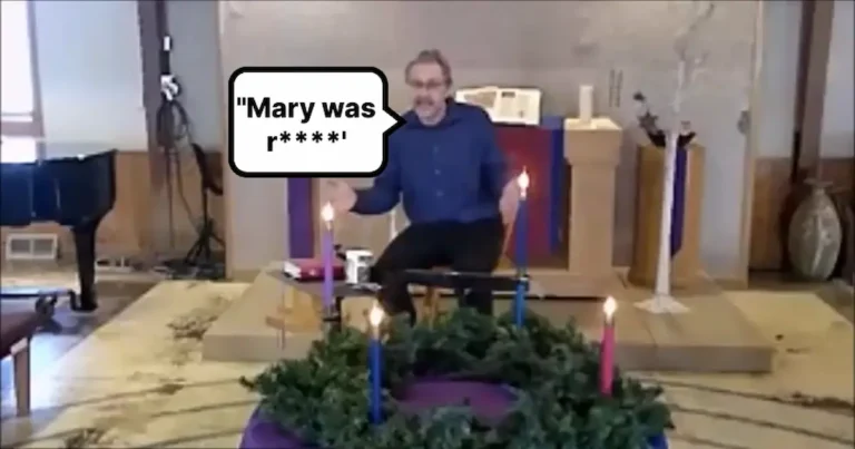 En su sermón, Greenlund afirmó que María no habría concebido de manera virginal, sino que —según su visión— habría sido violada.