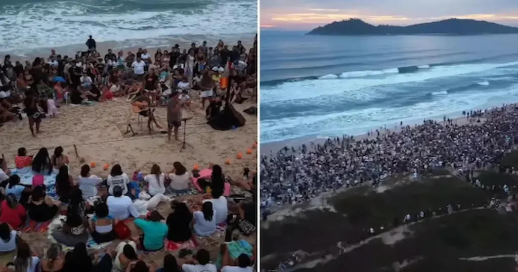cinco mil personas transformaron la Playa de Campeche en un gran altar de adoración durante la quinta edición de “Desperta”, un servicio cristiano