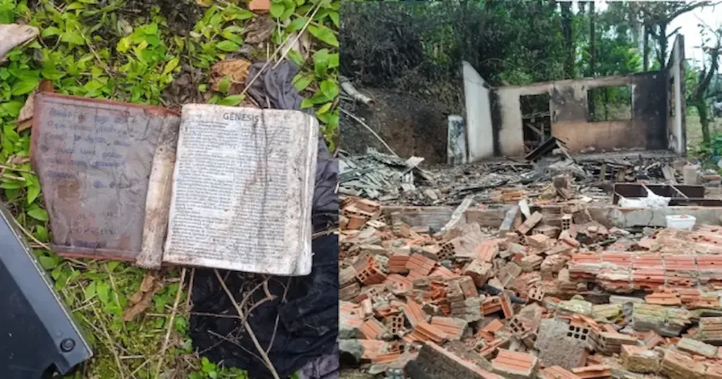 Un incendio ocurrido el pasado 23 de agosto en Corupá, un pequeño municipio del estado brasileño de Santa Catarina, ha generado asombro entre residentes