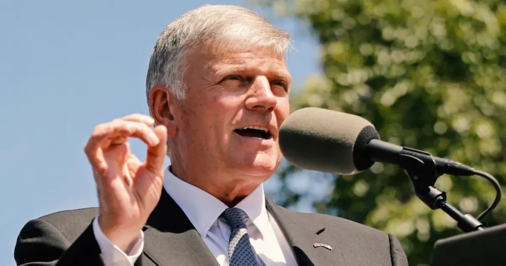 El líder evangélico Franklin Graham, presidente de Samaritan's Purse e hijo del recordado predicador Billy Graham, expresó públicamente su