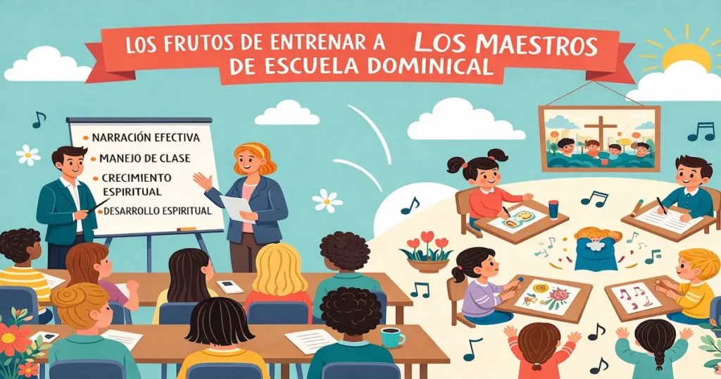 maestros de escuela dominical capacitacion beneficios frutos