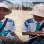 Un niño de apenas 10 años ha tocado el corazón de miles de personas en redes sociales tras protagonizar una escena poco común en las playas