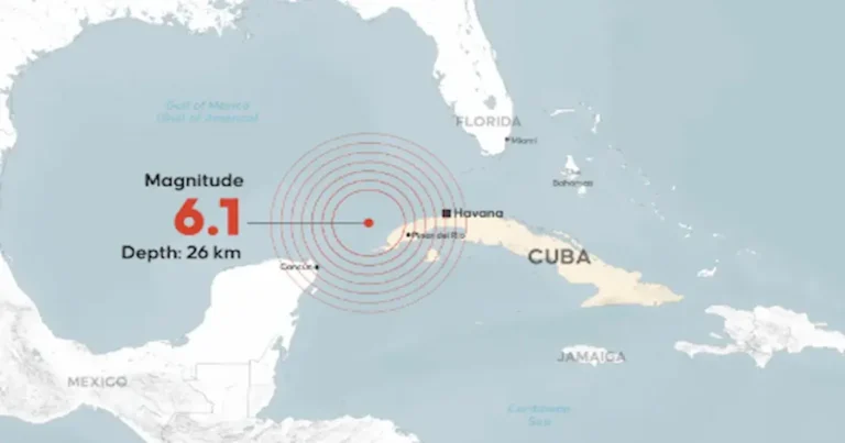 Un fuerte terremoto de magnitud 6.1 sacudió la tarde de este lunes el occidente de Cuba y fue percibido en varias zonas del estado de Florida, Estados Unidos